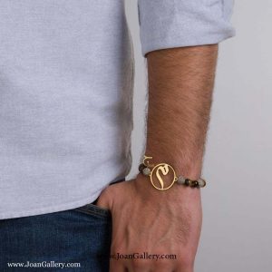 دستبند طلا حروف فارسی